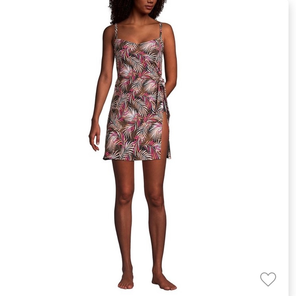 NWOT Lands’ End chlorine resistant Sweatheart swim dress beach cruise resort